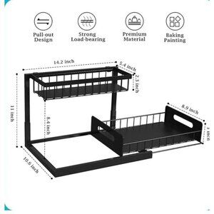 NEW REALINN Under Sink Organizer, Pull Out